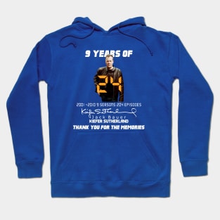 9 Years Of Jack Bauer Memories Hoodie